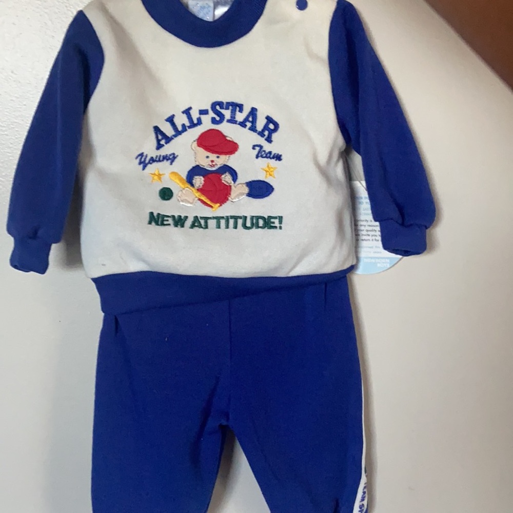 NWT sz 3-6 mo sweatshirt/sweatpants 2 pc set